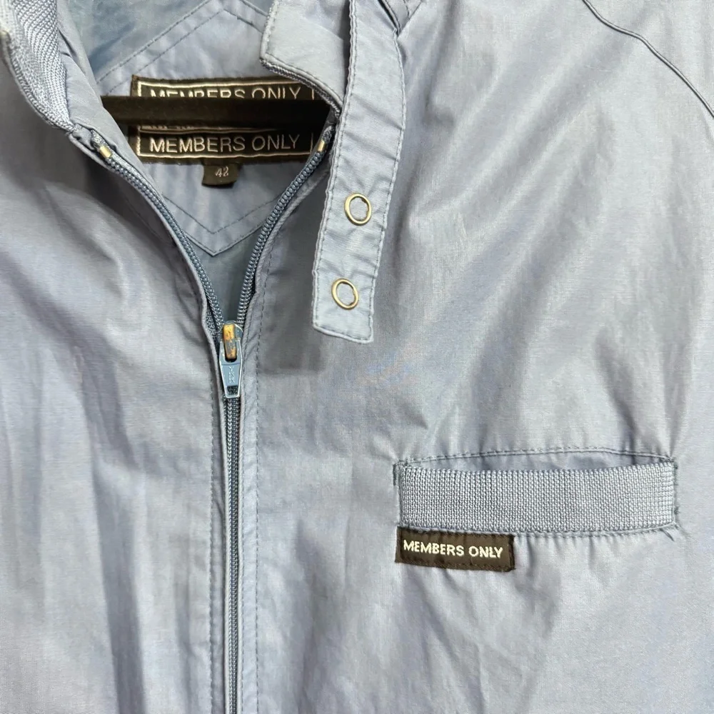 Men's Members Only Blue Jacket - Size 42 - Picture 5 of 6